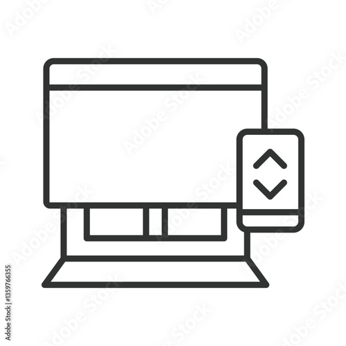 Window blinds, icon in line design. Blinds, window covering, roller blinds, privacy, home decor on white background vector. Window blinds, icon in line design, editable stroke icon