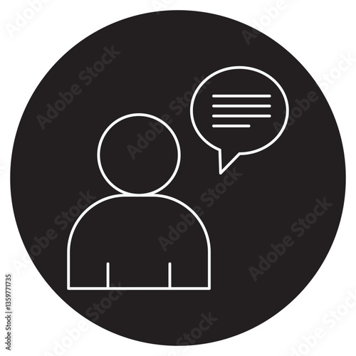 Contemplation Icon, The Art of Contemplation Finding Clarity in Thought, Deep Reflection Unlocking the Power of Contemplation, vector