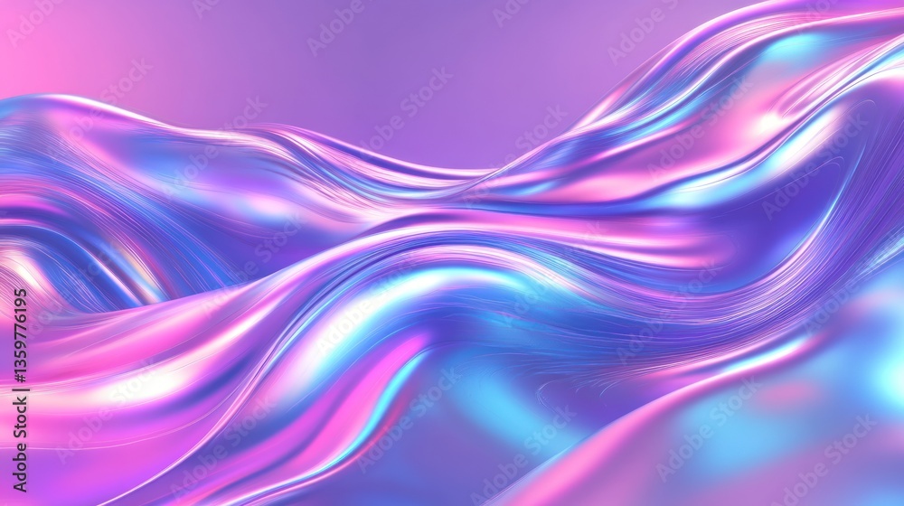 Shimmering Iridescent Waves: An Abstract Liquid Metal Texture Background Shimmering Iridescent Waves: An Abstract Liquid Metal Texture Background