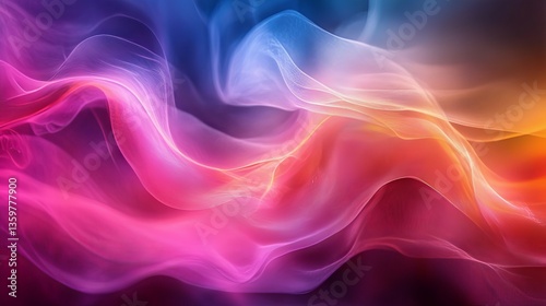 Wallpaper Mural Vibrant Hues: An Abstract Symphony of Color and Light Torontodigital.ca