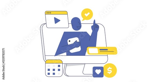 Digital Content Creation On Virtual Platforms with Interactive Elements and Media