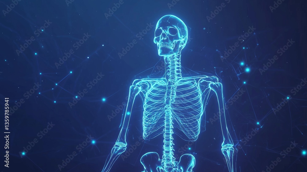 Isometric Medical Visualization of Human Bones Isometric Medical Visualization of Human Bones