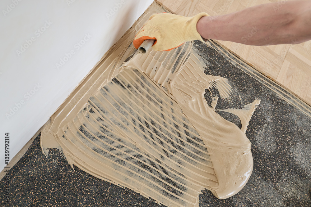 Laying oak vintage pattern parquet