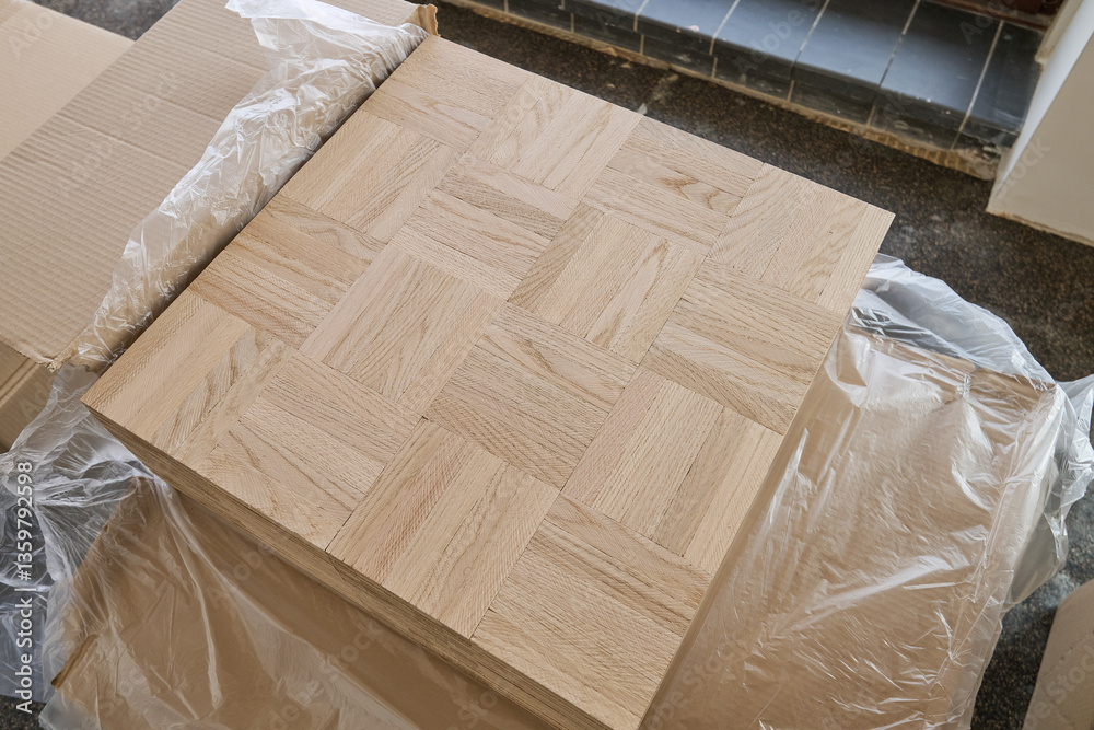 Laying oak vintage pattern parquet