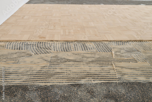 Laying oak vintage pattern parquet