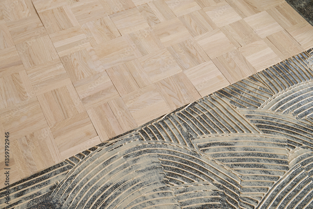 Laying oak vintage pattern parquet