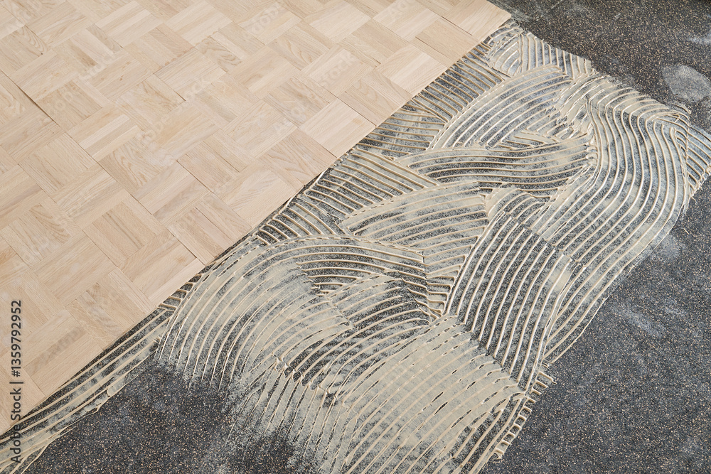 Laying oak vintage pattern parquet