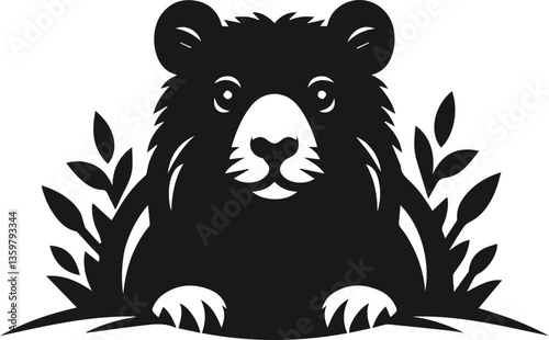 vector illustration of a wombat
