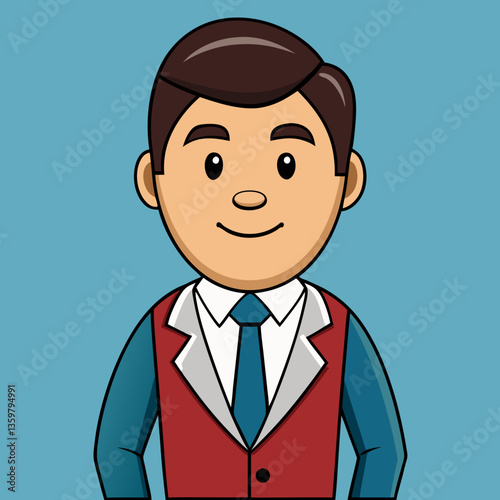 Professional Cartoon Character: A friendly and approachable cartoon character, perfectly suited for representing business, customer service, or any professional role.