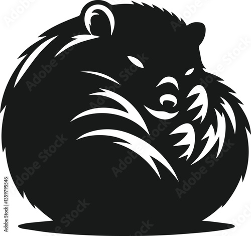 vector illustration of a wombat