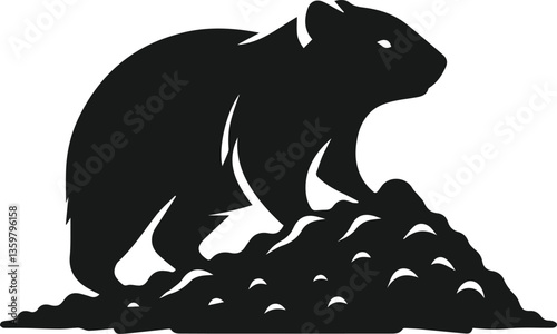 wombat in the forest