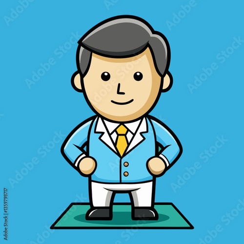 Confident Professional: A well-dressed professional in a smart, modern pose. the embodiment of contemporary, reliable expertise.
