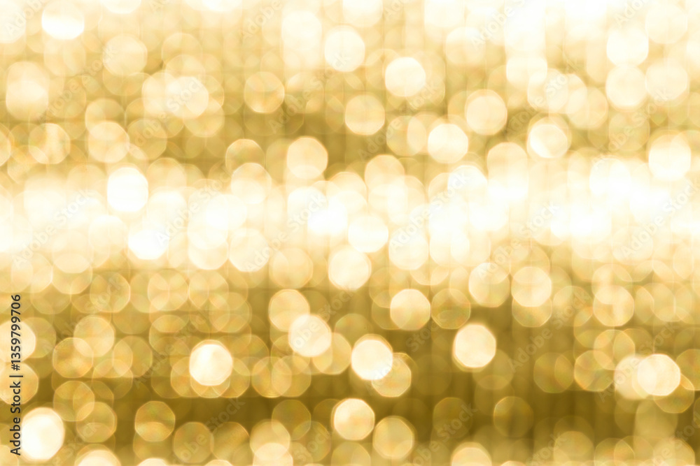 Obraz premium Abstract blurred yellow light bokeh background, festive season concept background, yellow bokeh pattern background