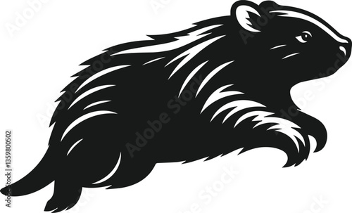 vector illustration of a wombat