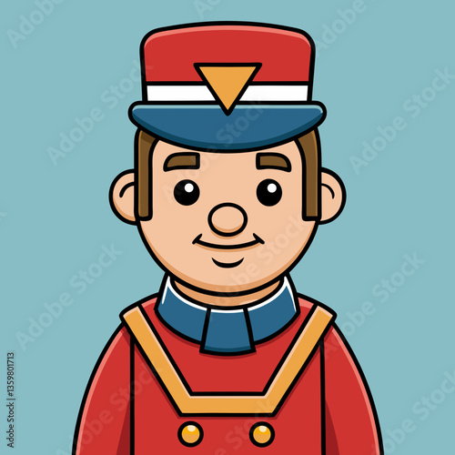 Doorman in Uniform: A welcoming doorman in his neat uniform, epitomizing classic service, greets guests with a friendly smile.
