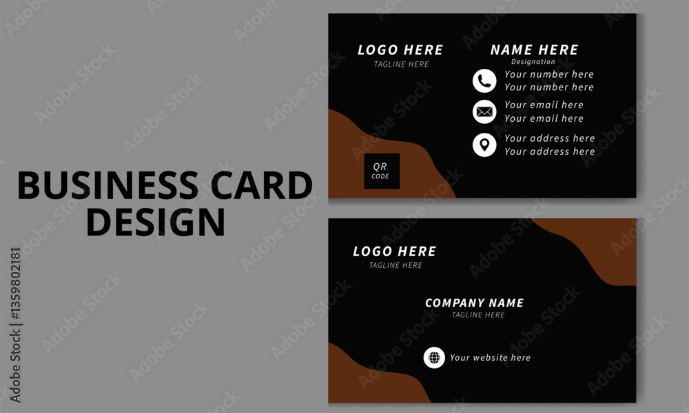 Obraz premium business-card template