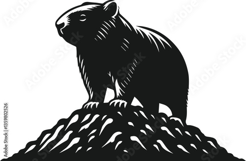 wombat in the forest
