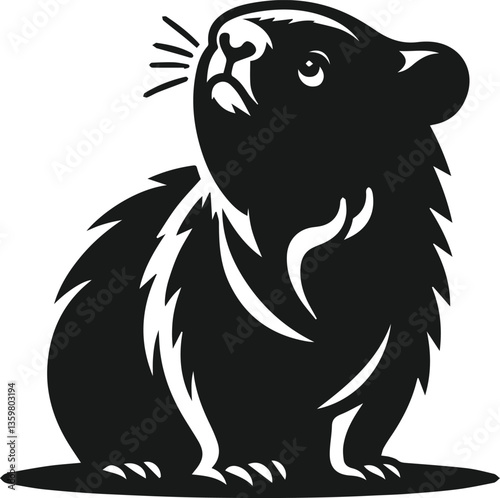 vector illustration of a wombat