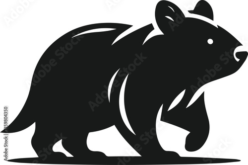 vector illustration of a wombat