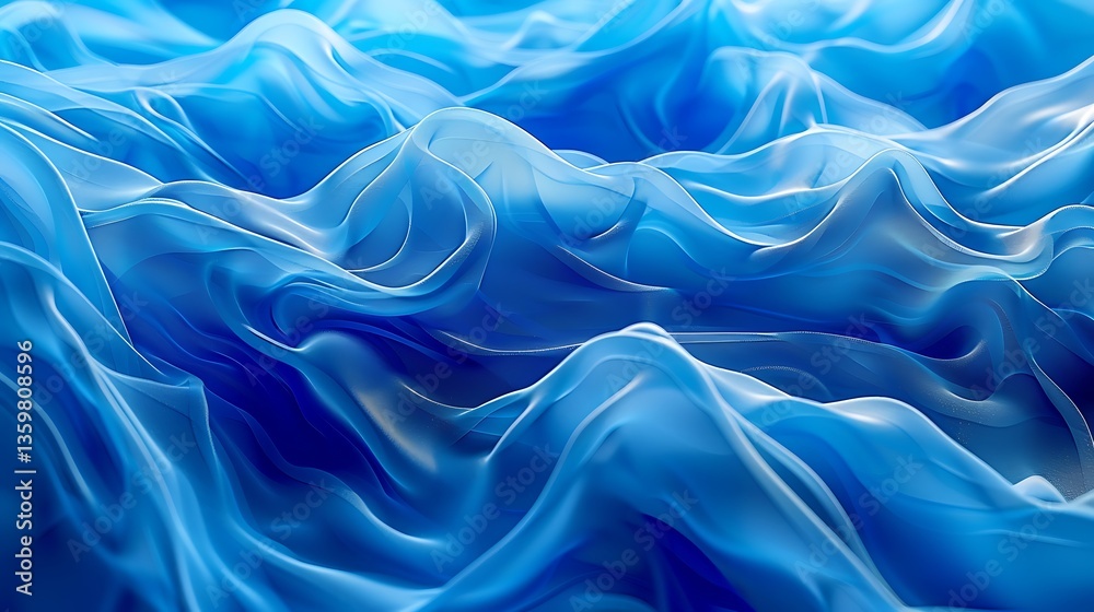 Obraz premium 3d abstract water wave blue background wallpaper design