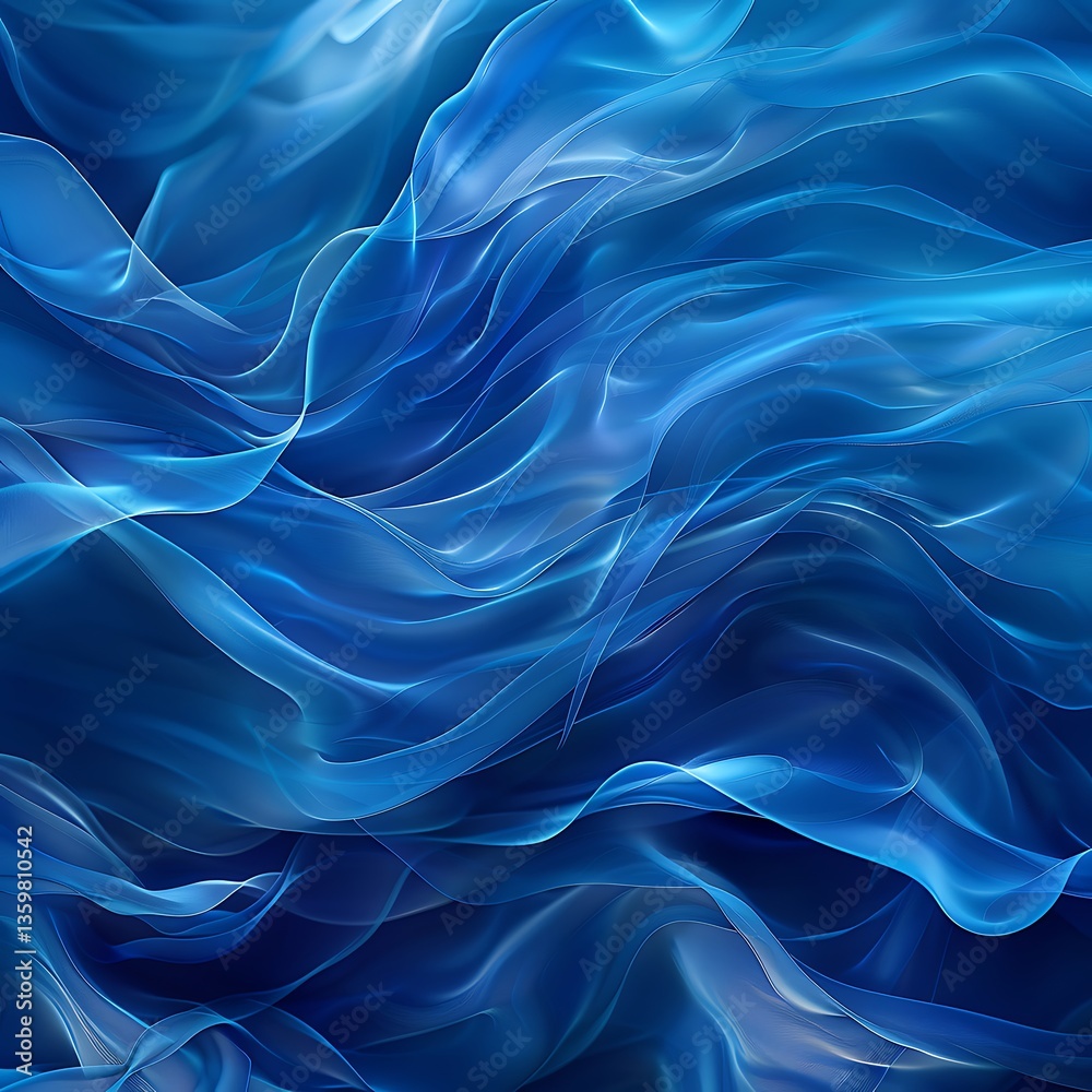 Obraz premium 3d abstract water wave blue background wallpaper design