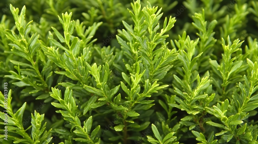 Vibrant Green Bush Leaves Close Up Detailed Texture Vibrant Green Bush Leaves Close Up Detailed Texture