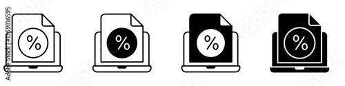 Money and finance icon vector set. Interest and taxes illustration sign collection. Budget and income symbol or logo.