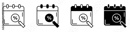 Money and finance icon vector set. Interest and taxes illustration sign collection. Budget and income symbol or logo.