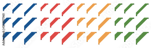 隅っこにあわせて使うカラフルな帯セット