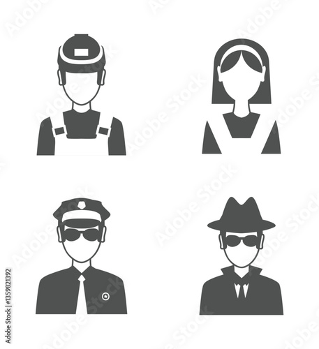 profession avatar set