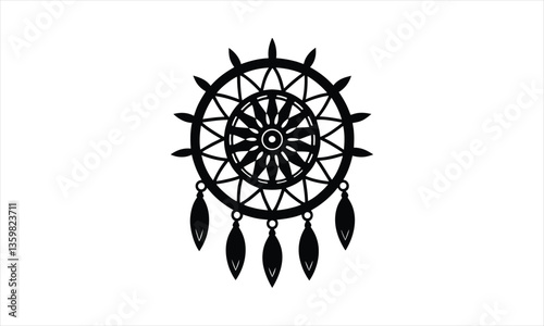 Traditional Native American Dreamcatcher Design