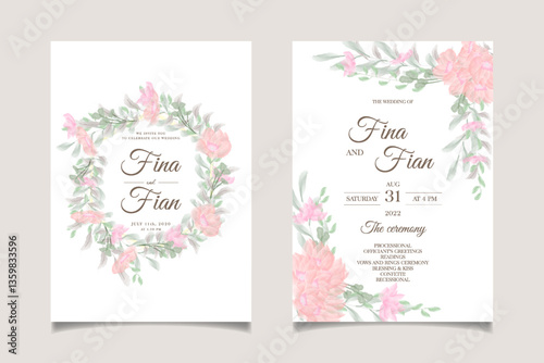 Delicate Floral Wedding Invitations (1)