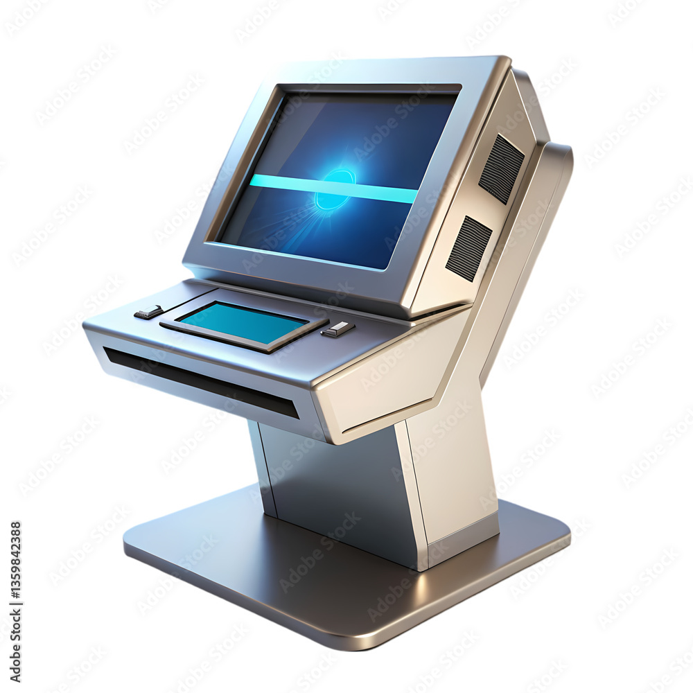 Futuristic Tech Kiosk Design Futuristic Tech Kiosk Design