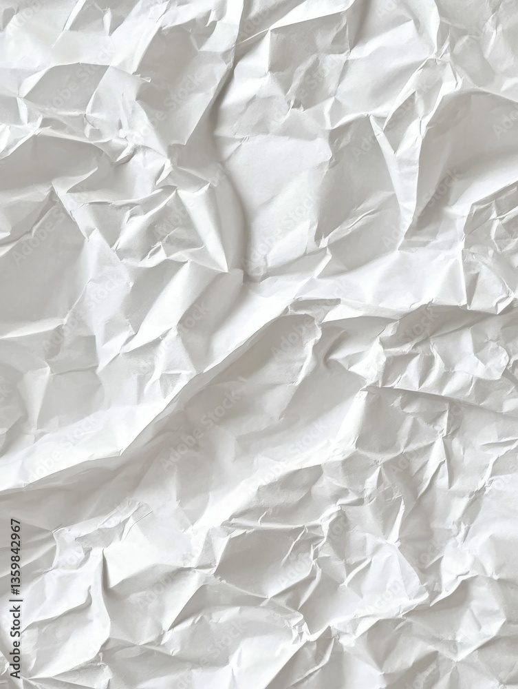 Obraz premium white crumpled paper background texture pattern overlay