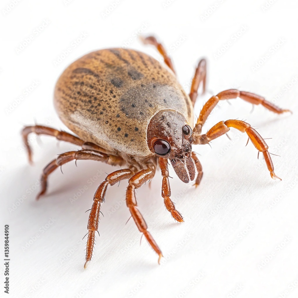 Mite, tick on white background Mite, tick on white background