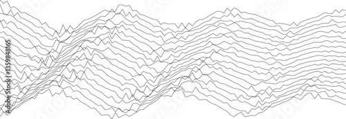 Abstract waveform pattern with dynamic ripples for creative design projects.
