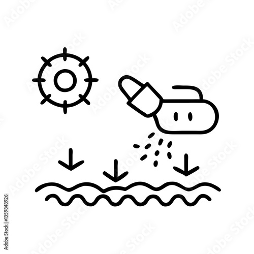 Nanobot cleaning polluted water with sunlight in a circular design  