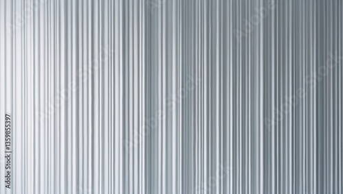 White grooving wall backdrop. Abstract white striped geometric wall covering.