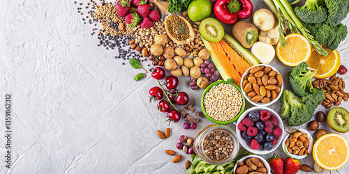 Indulge in delicious vegan food rich in antioxidants and polyunsaturated fats, providing a nutritious fiber boost to support your overall health and cholesterol management for a balanced diet. 