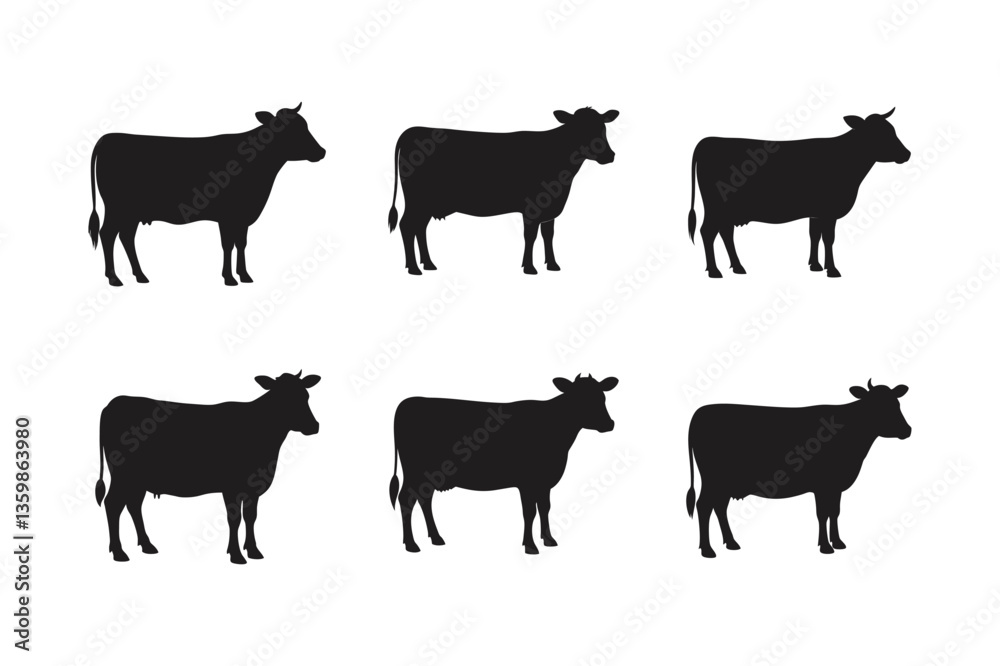 farm animals collection vector farm animals collection vector