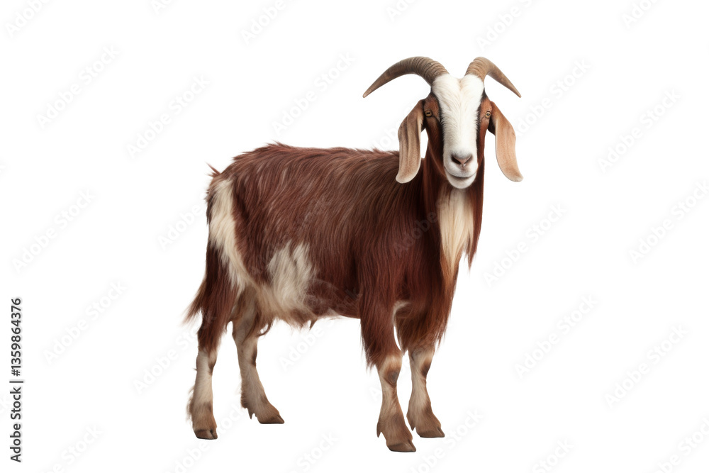 Fototapeta premium Brown and White Goat