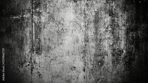 Old grungy concrete wall as background or texture