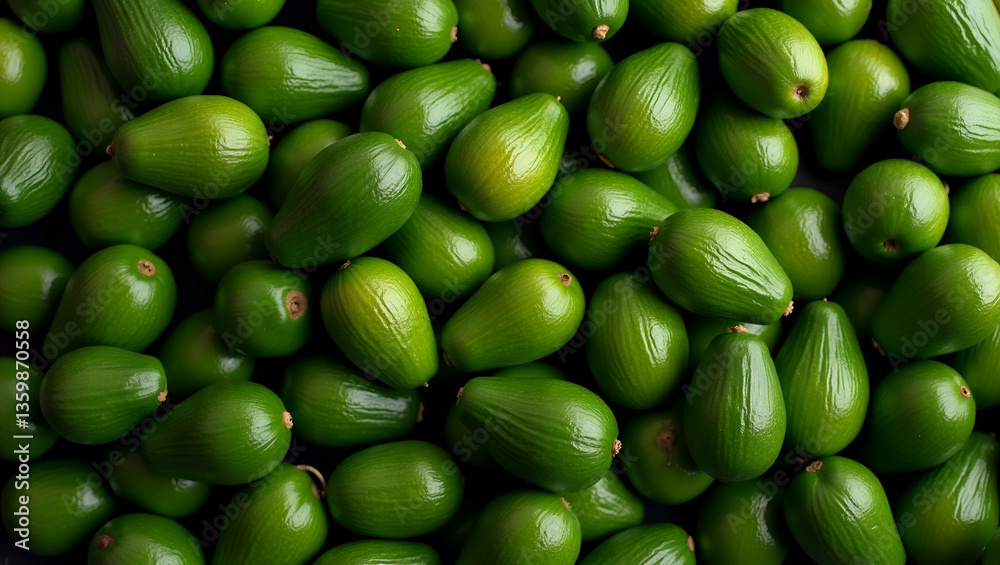 Fresh Green Avocados Pile on Textured Background for Healthy Diet Fresh Green Avocados Pile on Textured Background for Healthy Diet