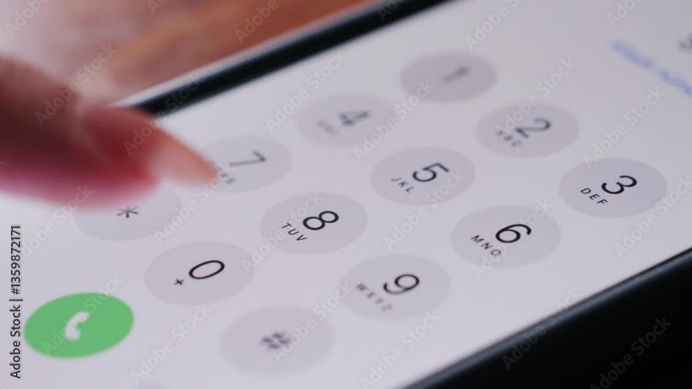 A person dials the emergency number 911 and calls it for safety purposes. High quality 4k footage