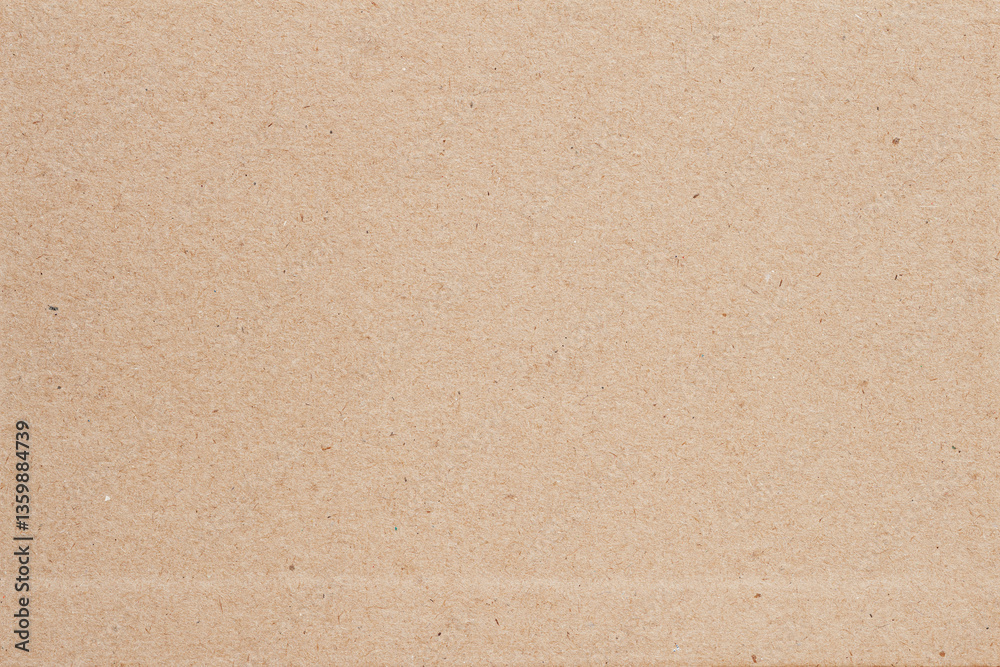 Fototapeta premium Craft paper surface with visible organic texture. Useful as neutral design element, eco craft backdrop, template. Macro texture of light brown paper surface, ideal for natural backgrounds