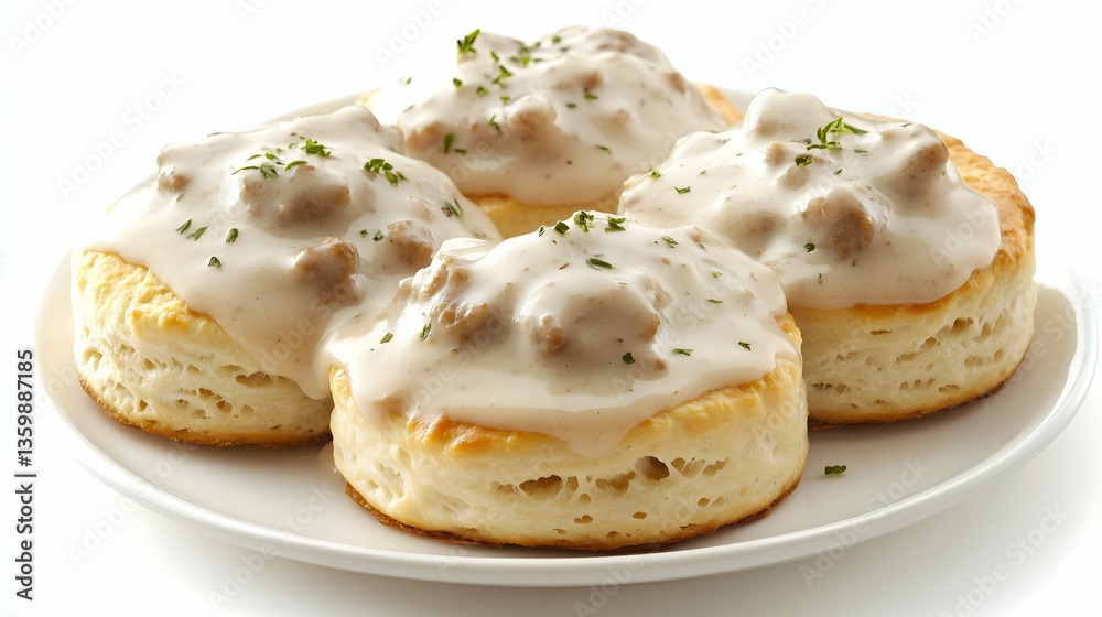 Biscuits with gravy Biscuits with gravy