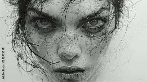 Wallpaper Mural Depression eyes Torontodigital.ca