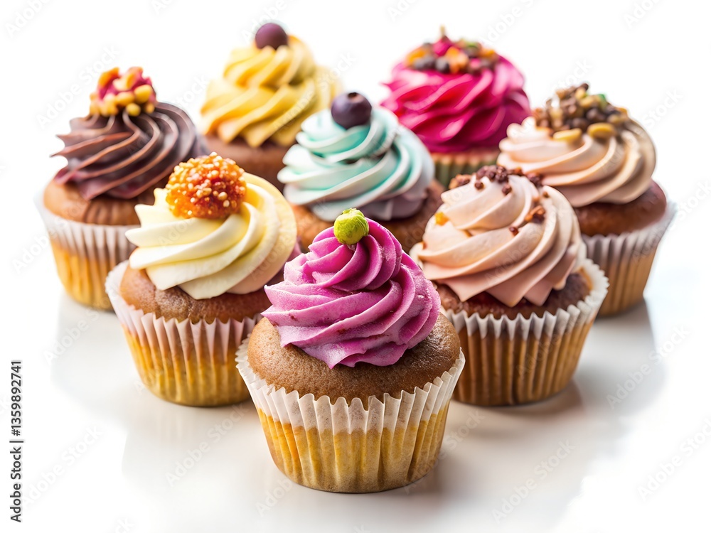 cupcakes on white background cupcakes on white background