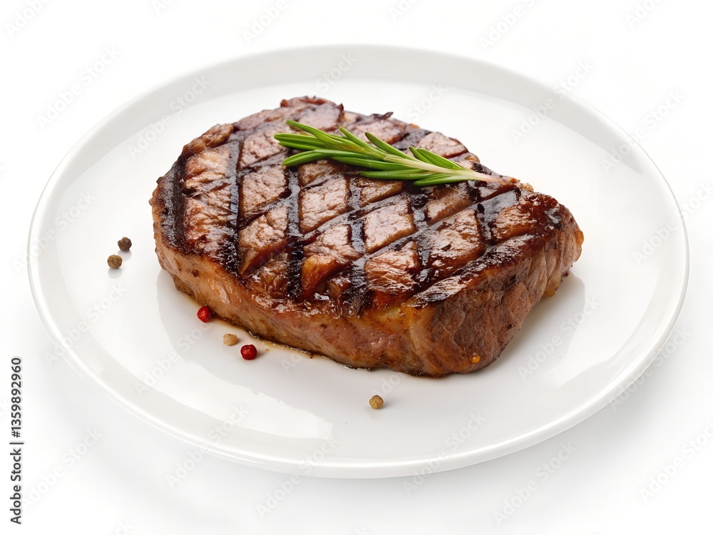 grilled steak on a plate grilled steak on a plate