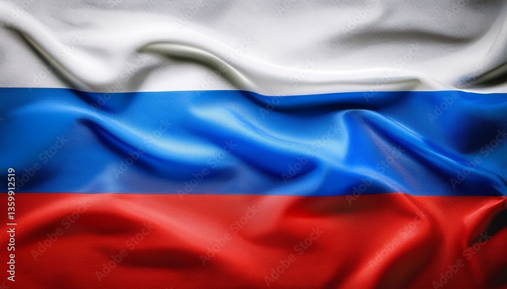 Fototapeta premium waving flag of russia